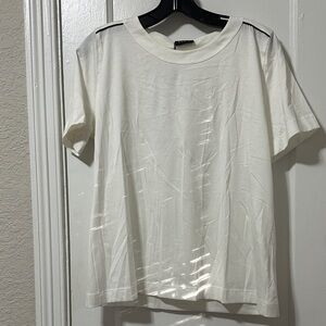 Akris White Crewneck Short Sleeve Tee